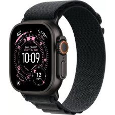 Умные часы Apple Watch Ultra 3 LTE 49 мм (титановый корпус, титановый/черный, текстильный ремешок размера M)