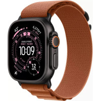 Умные часы Apple Watch Ultra 3 LTE 49 мм (титановый корпус, черный/терракота, текстильный ремешок размера S)