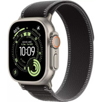 Умные часы Apple Watch Ultra 3 LTE 49 мм (титановый корпус, природный/черный, нейлоновый ремешок размера S/M)