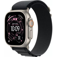 Умные часы Apple Watch Ultra 3 LTE 49 мм (титановый корпус, природный/черный, текстильный ремешок размера S)