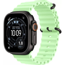 Умные часы Apple Watch Ultra 3 LTE 49 мм (титановый корпус, черный/салатовый, ремешок из эластомера)