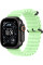 Умные часы Apple Watch Ultra 3 LTE 49 мм (титановый корпус, черный/салатовый, ремешок из эластомера)