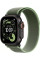 Умные часы Apple Watch Ultra 3 LTE 49 мм (титановый корпус, черный/зеленый, нейлоновый ремешок размера M/L)