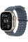 Умные часы Apple Watch Ultra 3 LTE 49 мм (титановый корпус, природный/синий, ремешок из эластомера)