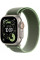 Умные часы Apple Watch Ultra 3 LTE 49 мм (титановый корпус, природный/зеленый, нейлоновый ремешок размера M/L)
