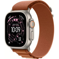 Умные часы Apple Watch Ultra 3 LTE 49 мм (титановый корпус, природный/терракота, текстильный ремешок размера M)