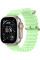 Умные часы Apple Watch Ultra 3 LTE 49 мм (титановый корпус, природный/салатовый, ремешок из эластомера)