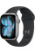 Умные часы Apple Watch Series 11 42 мм (алюминиевый корпус, серый космос/черный, спортивный силиконовый ремешок S/M)