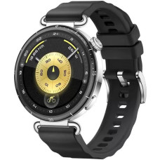 Умные часы Huawei Watch GT 6 41 мм (серебристый, с черным силиконовым ремешком)