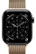 Умные часы Apple Watch Series 11 LTE 46 мм (титановый корпус, сланец/золотистый, миланская петля)