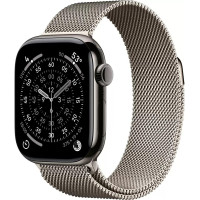 Умные часы Apple Watch Series 11 LTE 46 мм (титановый корпус, сланец/природный, миланская петля)