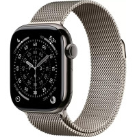 Умные часы Apple Watch Series 11 LTE 42 мм (титановый корпус, сланец/природный, миланская петля)