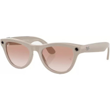 Умные очки Ray-Ban Meta Skyler RW4010 (серый глянцевый/розовый)