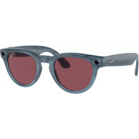 Умные очки Ray-Ban Meta HeadLiner RW4009 (синий прозрачный/красный)