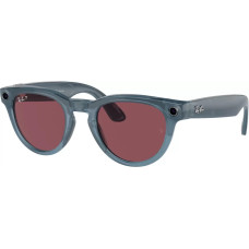Умные очки Ray-Ban Meta HeadLiner RW4009 (синий прозрачный/красный)