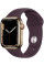 Смарт-часы Apple Watch Series 7 LTE 41 мм (сталь золото/темная вишня спортивный)