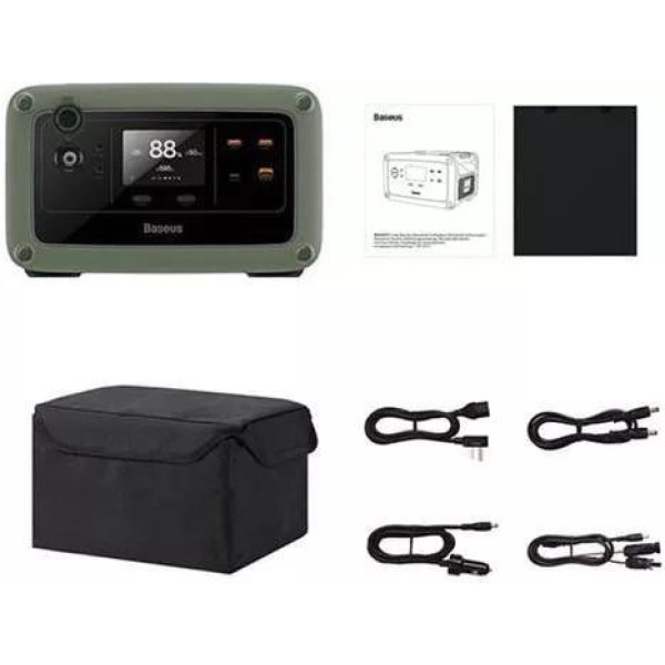 Портативная зарядная станция Baseus Outdoor energy stack digital portable energy station 600W CGNL000001