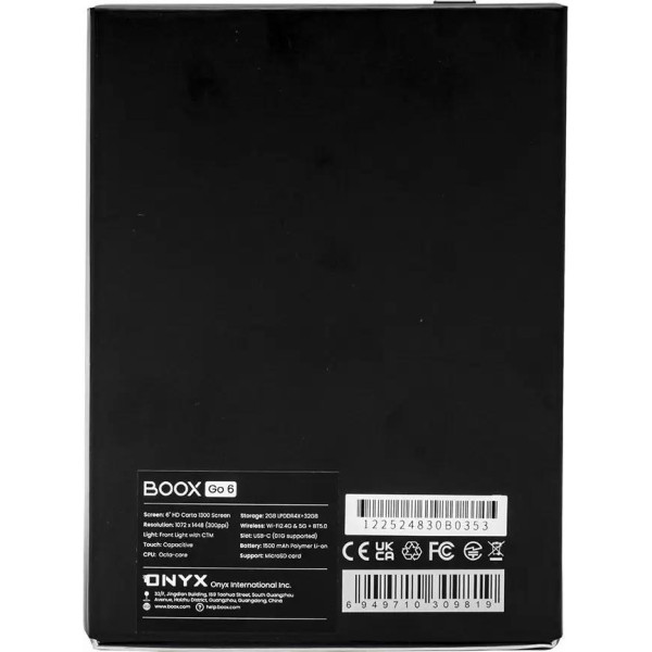 Электронная книга Onyx BOOX Go 6