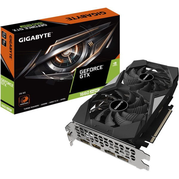 Видеокарта Gigabyte GeForce GTX 1660 Super D6 6GB GDDR6 GV-N166SD6-6GD