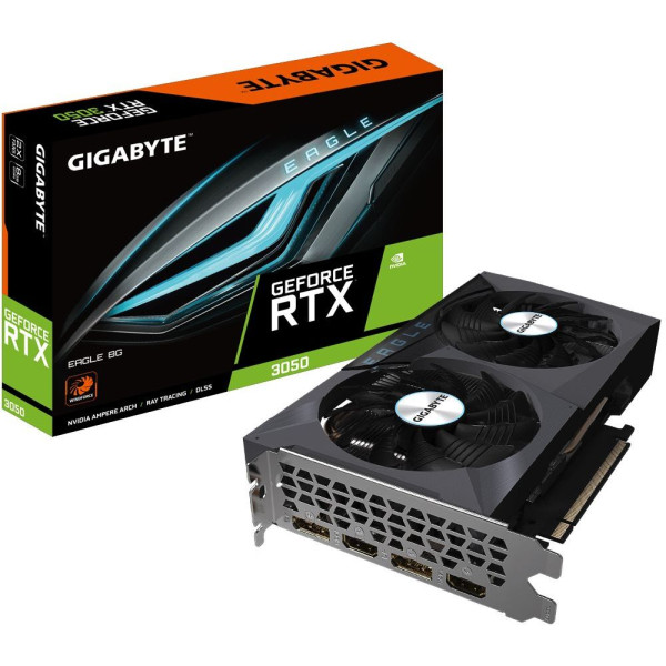 Видеокарта Gigabyte GeForce RTX 3050 Eagle 8G GV-N3050EAGLE-8GD