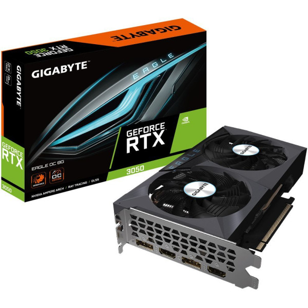 Видеокарта Gigabyte GeForce RTX 3050 Eagle OC 8G GV-N3050EAGLE OC-8GD