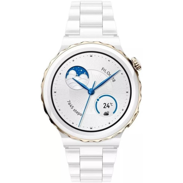 Huawei Watch GT 3 Pro Ceramic 43 мм (белый/керамика)