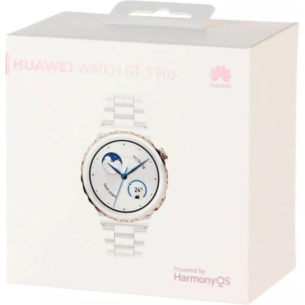 Huawei Watch GT 3 Pro Ceramic 43 мм (белый/керамика)