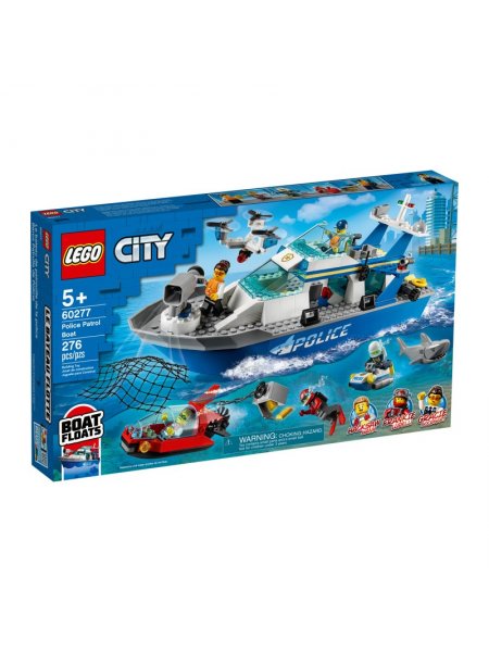Конструктор Lego City 60277 Катер полицейского патруля