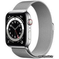 Смарт-часы Apple Watch Series 6 LTE 44mm Stainless Steel Silver (M09E3)