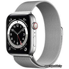 Смарт-часы Apple Watch Series 6 LTE 44mm Stainless Steel Silver (M09E3)