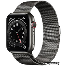 Смарт-часы Apple Watch Series 6 LTE 44mm Stainless Steel Graphite (M09J3)