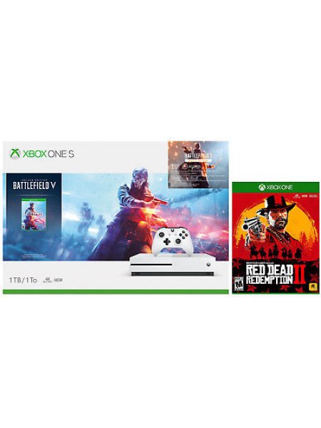 Игровая приставка Microsoft Xbox One S 1TB Battlefield V + RDR2