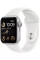Умные часы Apple Watch SE 2 40 мм (алюминиевый корпус, серебристый/белый, спортивный силиконовый ремешок S/M)