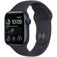 Умные часы Apple Watch SE 2 40 мм (алюминиевый корпус, полуночный/полуночный, спортивный силиконовый ремешок)
