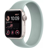 Умные часы Apple Watch SE 2 40 мм (алюминиевый корпус, звездный свет/суккулент, силиконовый ремешок)