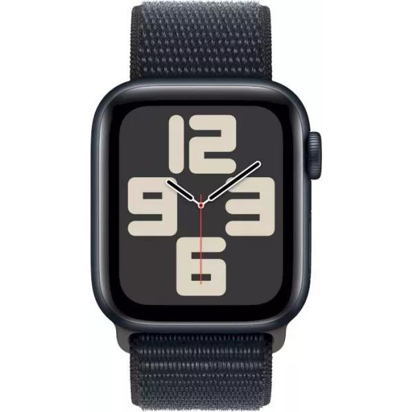 Умные часы Apple Watch SE 2 44 мм (алюминиевый корпус, полуночный/полуночный, нейлоновый ремешок)