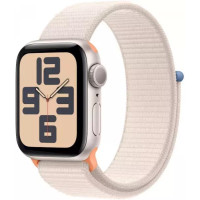 Умные часы Apple Watch SE 2 44 мм (алюминиевый корпус, звездный свет/звездный свет, нейлоновый ремешок)