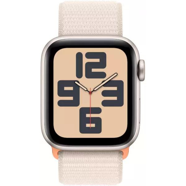 Умные часы Apple Watch SE 2 44 мм (алюминиевый корпус, звездный свет/звездный свет, нейлоновый ремешок)
