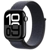 Apple Watch Series 10 42 мм (алюминиевый корпус, черный/темно-серый, нейлоновый ремешок)