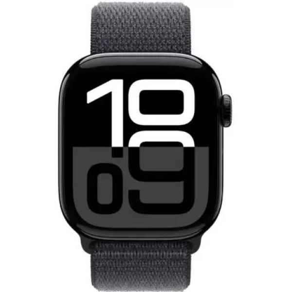 Apple Watch Series 10 42 мм (алюминиевый корпус, черный/темно-серый, нейлоновый ремешок) Apple Watch Series 10 42 мм (алюминиевый корпус, черный/темно-серый, нейлоновый ремешок)