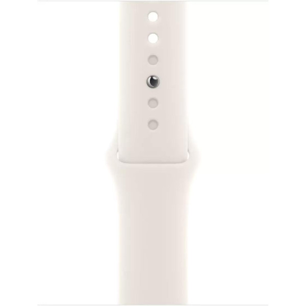 Умные часы Apple Watch Series 10 42 мм (алюминиевый корпус, розовое золото/звездный свет, спортивный силиконовый ремешок S/M)