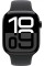Умные часы Apple Watch Series 10 46 мм (алюминиевый корпус, черный/черный, спортивный силиконовый ремешок M/L)