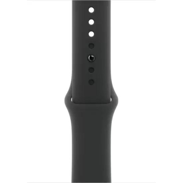 Умные часы Apple Watch Series 10 46 мм (алюминиевый корпус, черный/черный, спортивный силиконовый ремешок M/L)