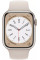 Умные часы Apple Watch Series 8 LTE 45 мм (алюминиевый корпус, звездный свет/звездный свет, спортивный силиконовый ремешок)