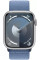 Умные часы Apple Watch Series 9 45 мм (алюминиевый корпус, серебристый/зимний синий, спортивный нейлоновый ремешок)