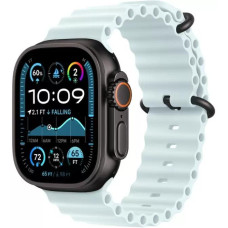 Умные часы Apple Watch Ultra 2 LTE 49 мм (титановый корпус, черный/светло-голубой, ремешок из эластомера)