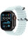 Умные часы Apple Watch Ultra 2 LTE 49 мм (титановый корпус, черный/светло-голубой, ремешок из эластомера)