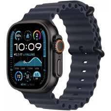 Умные часы Apple Watch Ultra 2 LTE 49 мм (титановый корпус, черный/темно-синий, ремешок из эластомера)