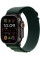 Умные часы Apple Watch Ultra 2 LTE 49 мм (титановый корпус, черный/темно-зеленый, текстильный ремешок размера S)