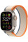 Умные часы Apple Watch Ultra 2 LTE 49 мм (титановый корпус, титановый/бежево-оранжевый, нейлоновый ремешок размера S/M)